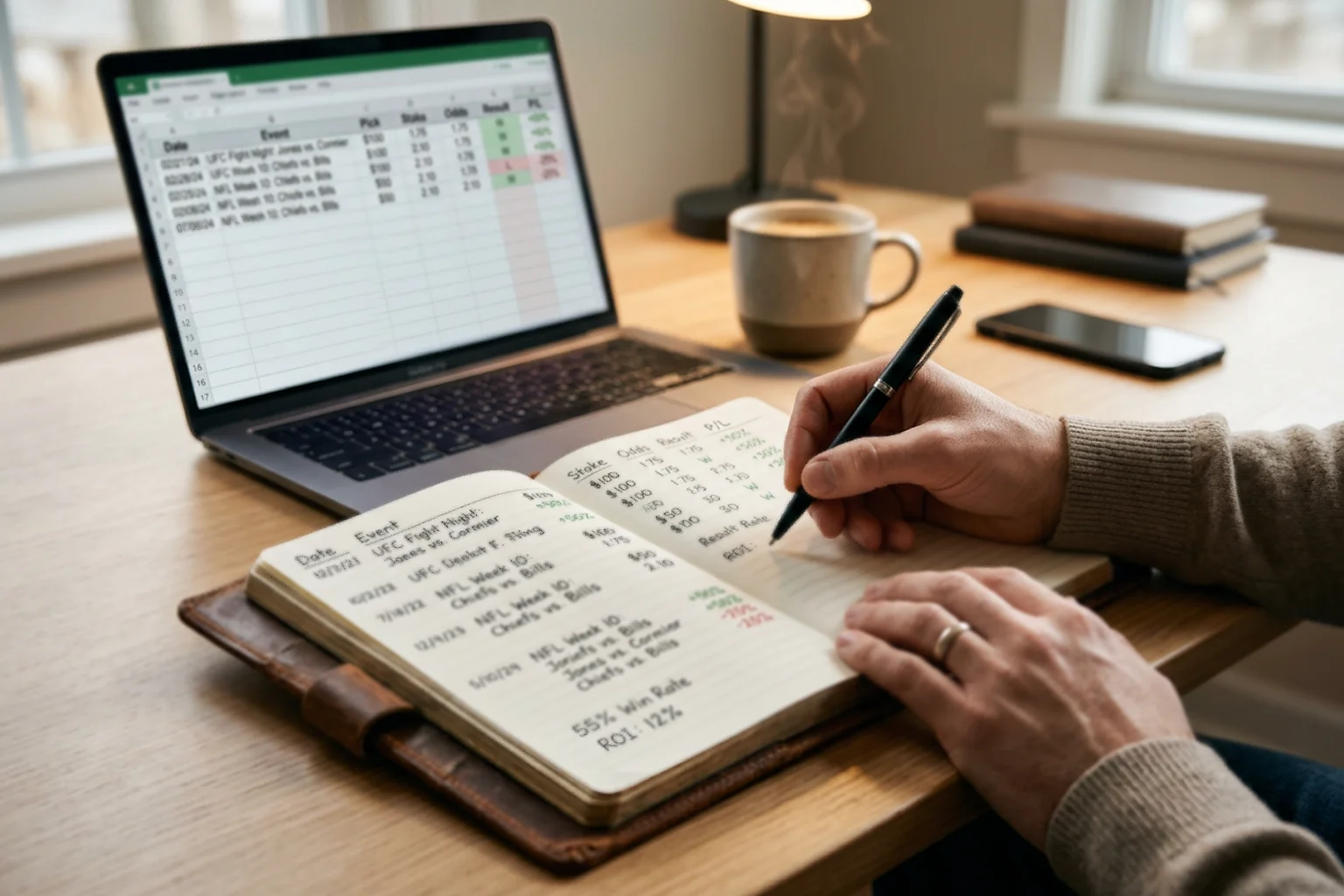 Dokumentiertes Tracking und Bankroll Management für Sportwetten